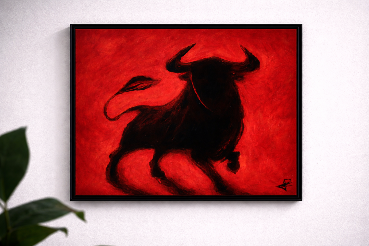 EL TORO – 55L x 46H cm. Peinture acrylique sur châssis entoilé. - ANMARY