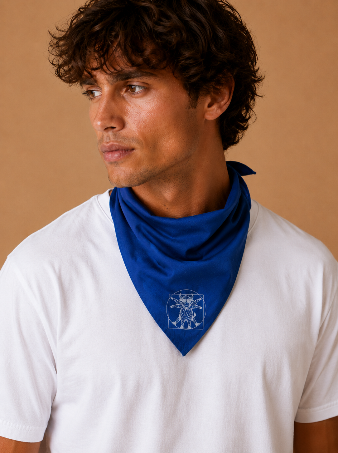 Bandana Bleu – Féria de Céret 2026 - L'Homme de Vitruve