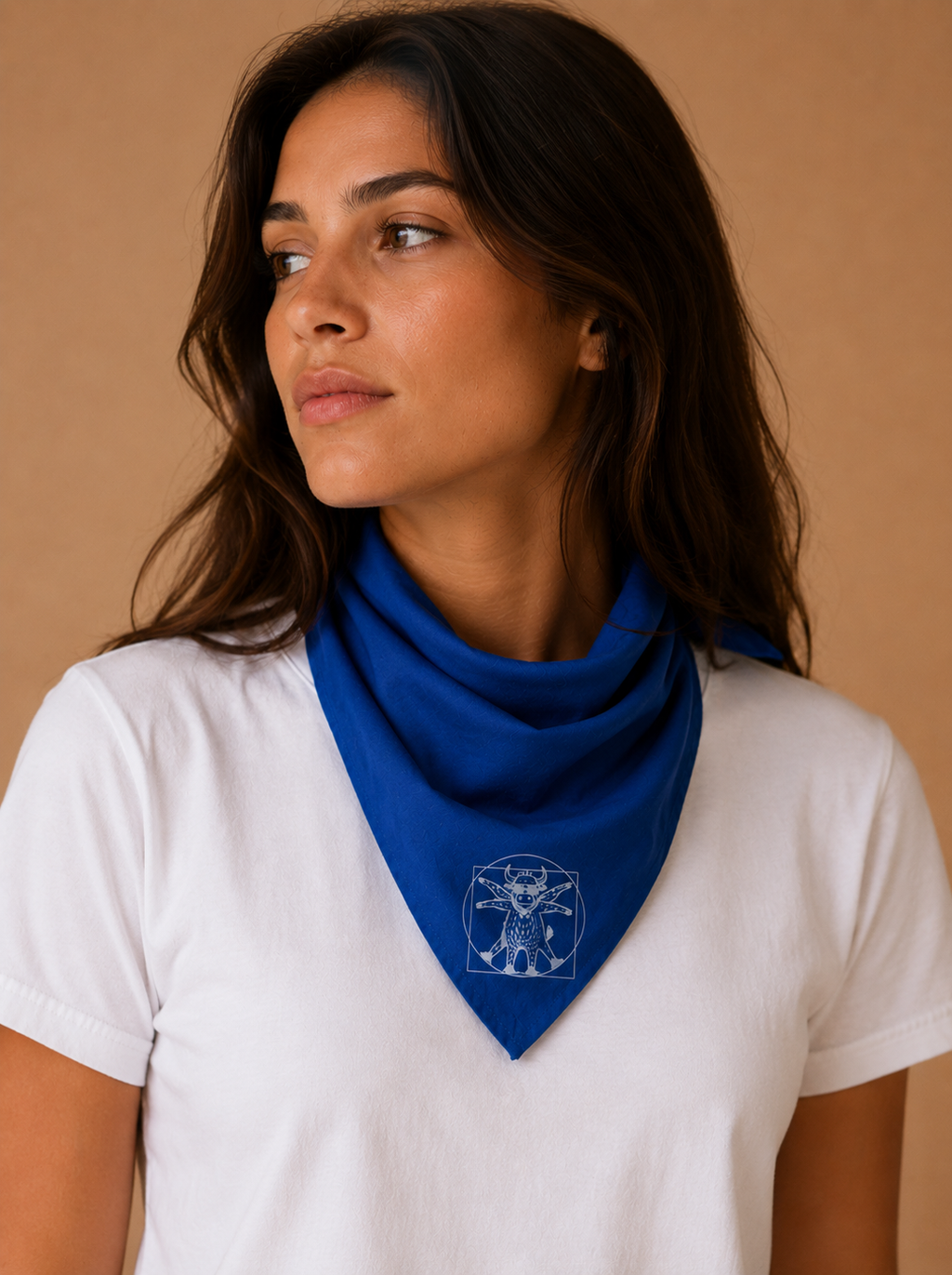 Bandana Bleu - Féria de Céret 2026 - L'Homme de Vitruve